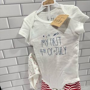 My First Fourth of July Set Rae Dunn Baby Clothes